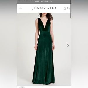 GORGEOUS Jenny Yoo Logan Emerald dress size 8